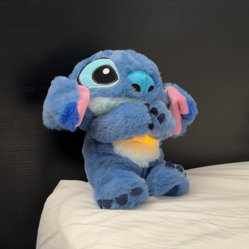 Breathing stitch and angle plush toys