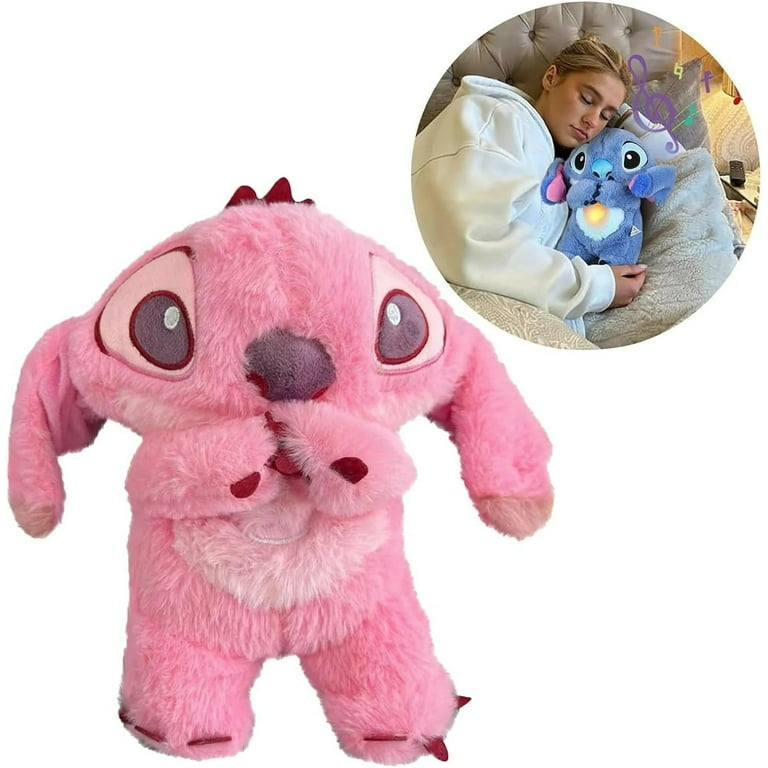 Breathing stitch and angle plush toys