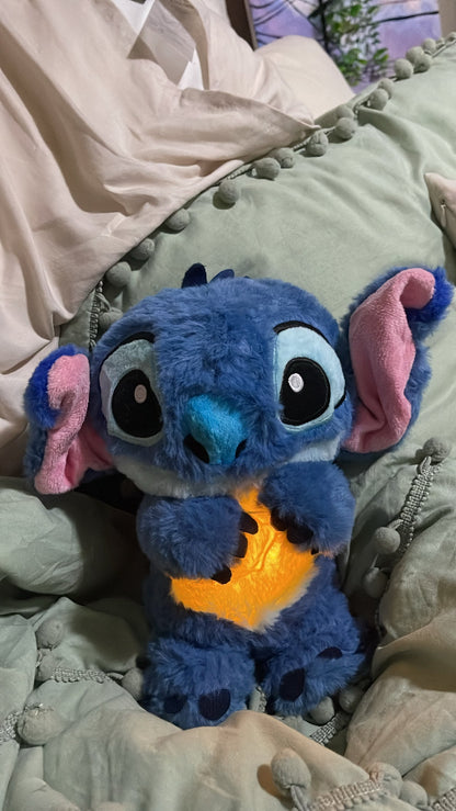 Breathing stitch and angle plush toys