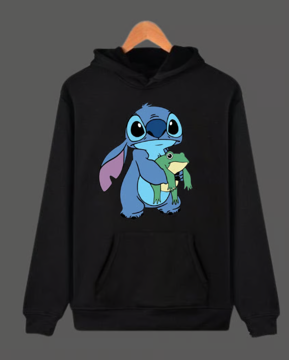 Stitch Holding Frog Hoodie