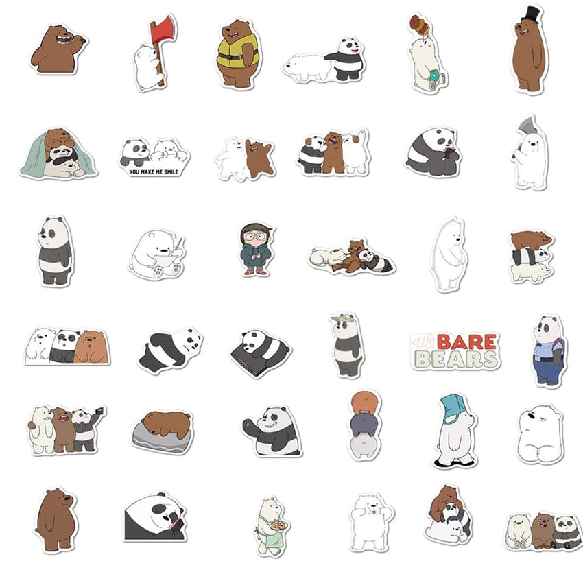 We bare bears stickers