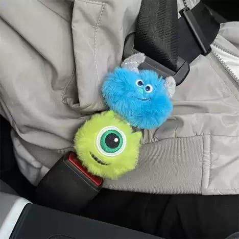 monsters seat belt alarm stopper car decoration