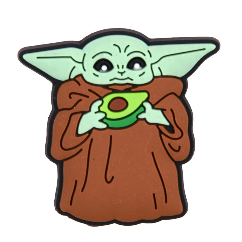 Yoda holding avocado