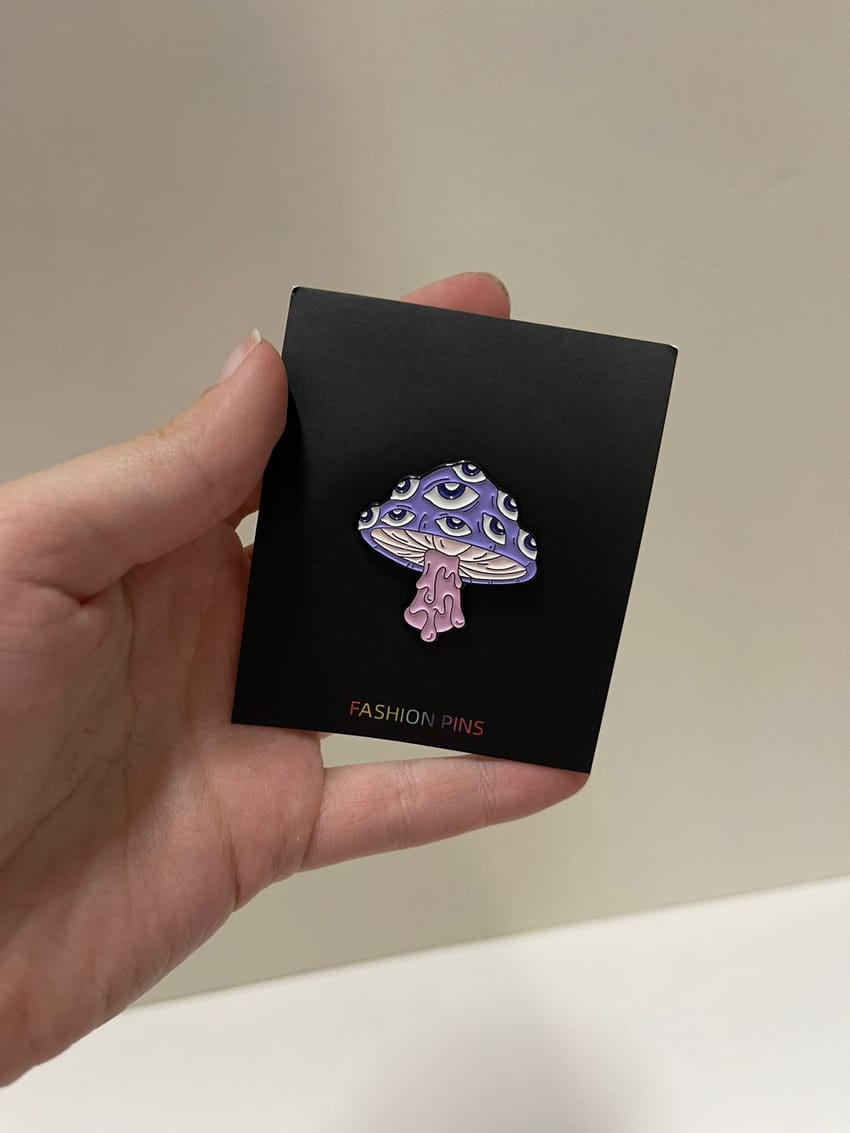 Eyes Mushroom Pin