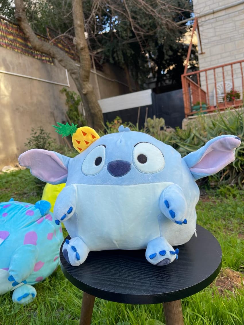 stitch round plush toy