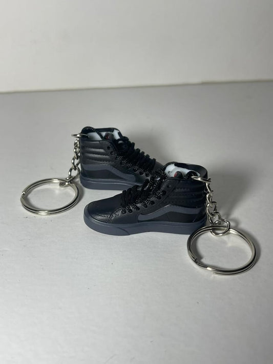 All Black high top mini vans keychain