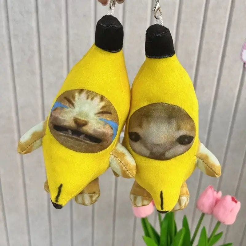 Cat meme keychain