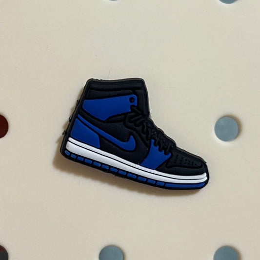 Blue and Black jordans charm