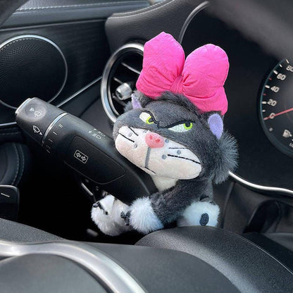 Angry cat car decoration piece