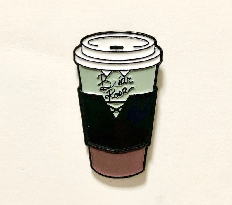 Disney inspired coffee cup pin