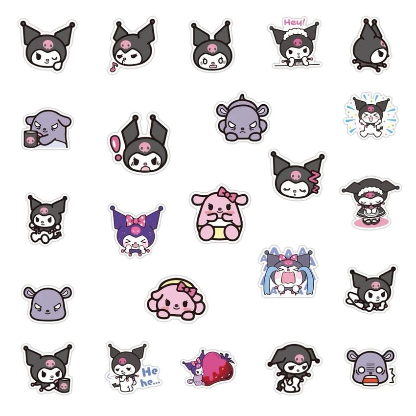 Kuromi stickers pack