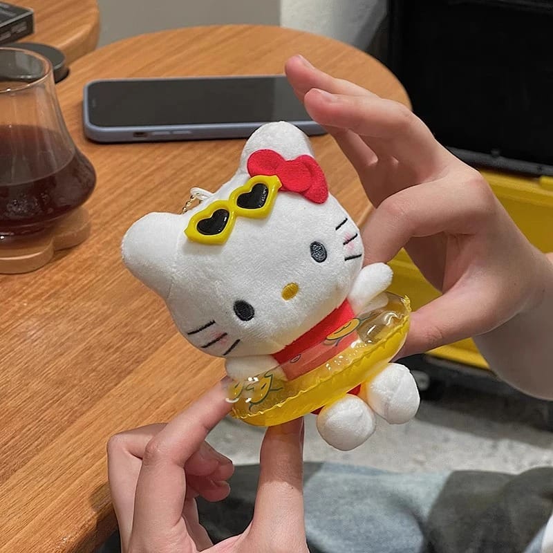 hello kitty plush keychain