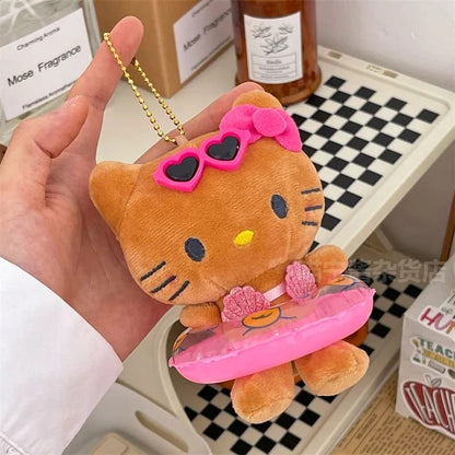 hello kitty plush keychain