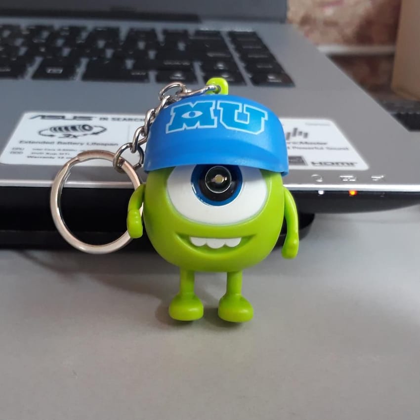 light up mike keychain