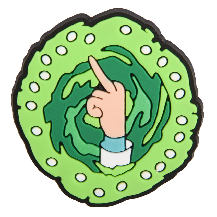 flipping off / rick and morty charm