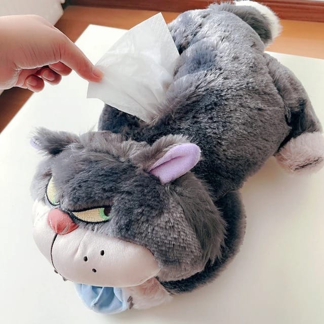 lucifar cat tissue holder