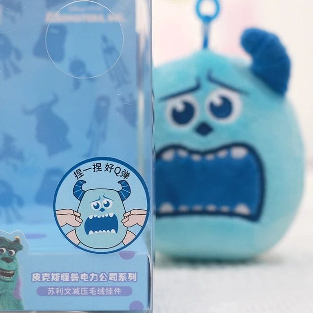 monsters squishy keychains