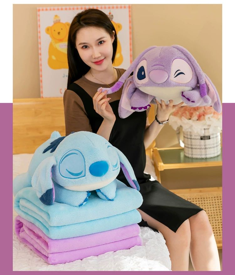 Stitch Plush pillow and blanket