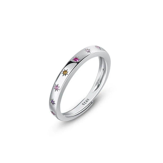 Colorful star ring