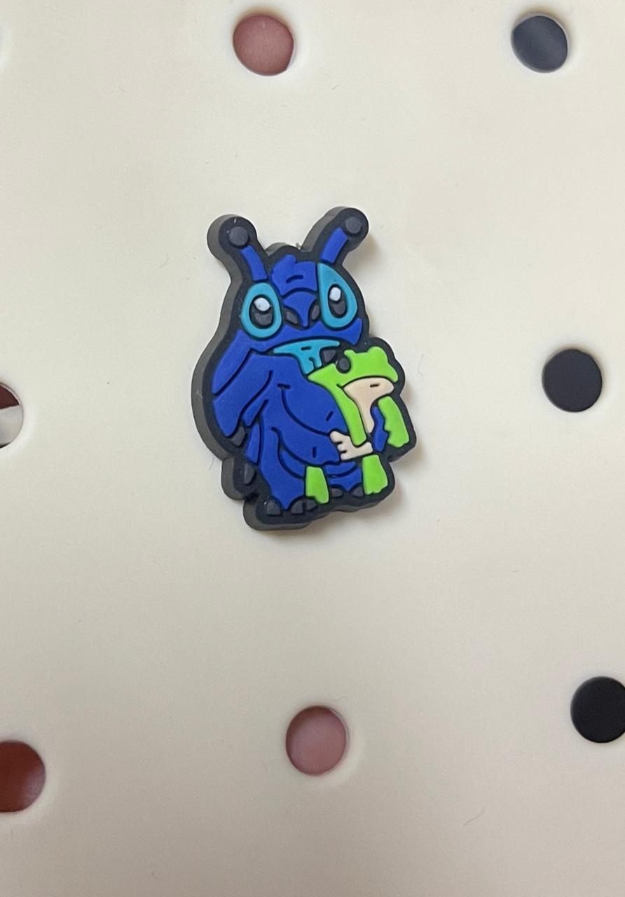 Stitch Holding Frog charm