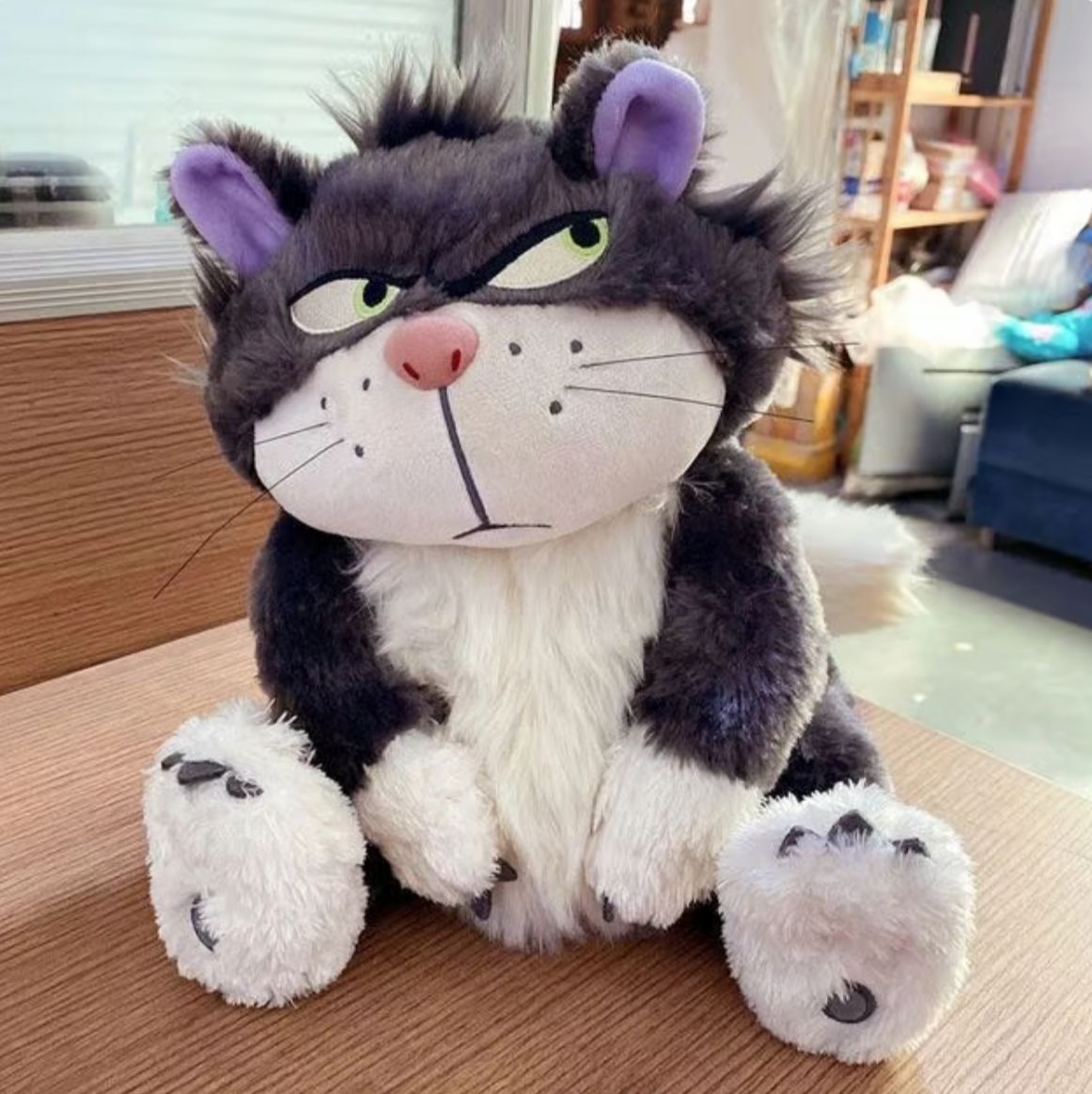 Cinderella Lucifer cat side eye plush