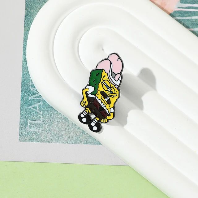 Cow Boy Spongebob Pin