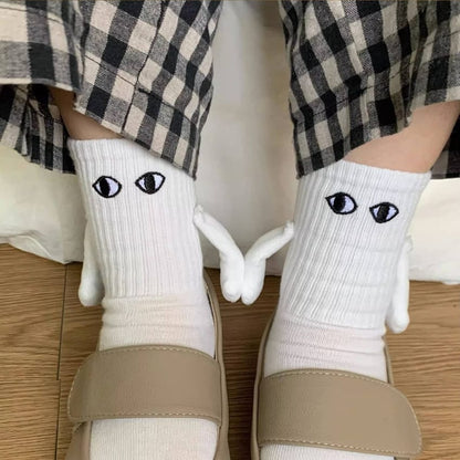 Holding hands matching socks