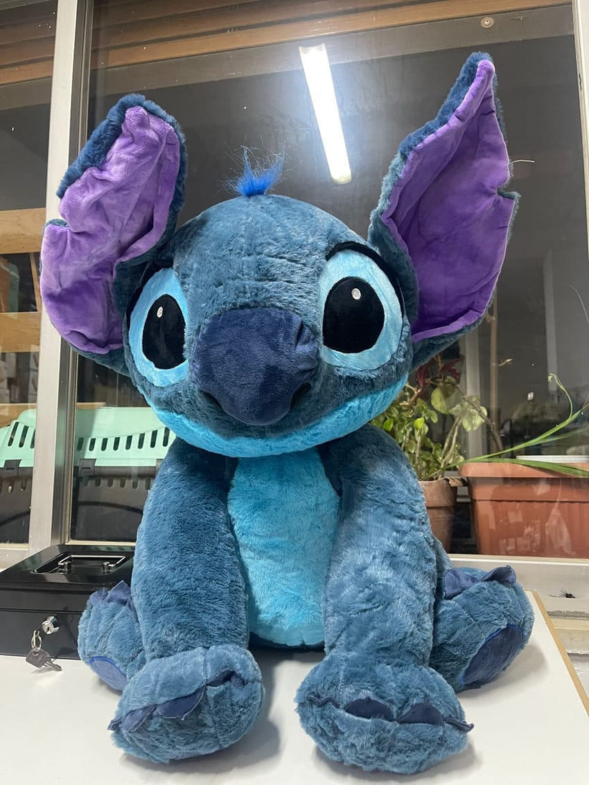 stitch and angel plush toy - 55 cm